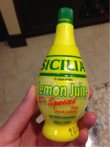 Sicilian lemon juice